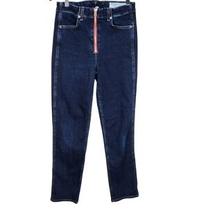 RAG AND BONE Jeans Womens 28 Blue Nina High Rise Cigarette Big Sky Denim Zip Fly